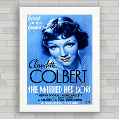 QUADRO DE CINEMA FILME SHE MARRIED HER BOSS 1935 - comprar online