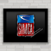 QUADRO DECORATIVO SIMCA LOGO