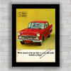 QUADRO DECORATIVO CARRO SIMCA RALLYE 1965