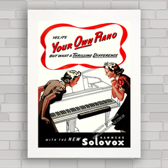 QUADRO DECORATIVO SOLOVOX PIANOS 1941 - comprar online