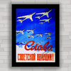 QUADRO DECORATIVO SOVIET AVIATION 1958