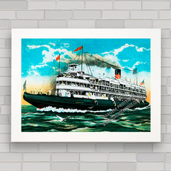 QUADRO DECORATIVO NAVIO SS CHRISTOPHER COLUMBUS