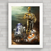 QUADRO DECORATIVO FILME STAR WARS 114 ROBÔS