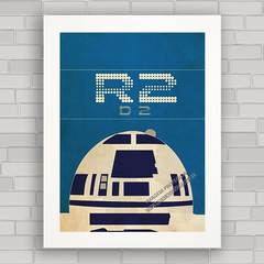 QUADRO DECORATIVO FILME STAR WARS 70 R2-D2 - comprar online