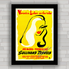 QUADRO DE CINEMA FILME SULLIVAN'S TRAVELS 1941