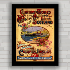 QUADRO DECORATIVO RETRÔ SUMMER TOURS 1922 - comprar online