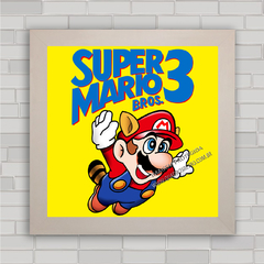 QUADRO DECORATIVO SUPER MARIO BROS 3 - comprar online