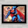 QUADRO DECORATIVO SUPERMAN 7 - SUPER HOMEM