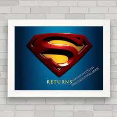 QUADRO DECORATIVO SUPERMAN 8 - SUPER HOMEM - comprar online