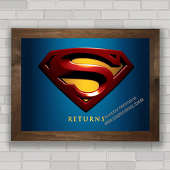 QUADRO DECORATIVO SUPERMAN 8 - SUPER HOMEM na internet