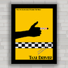 QUADRO DECORATIVO FILME TAXI DRIVER