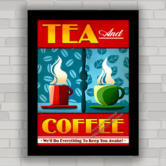 QUADRO DECORATIVO TEA AND COFFEE - comprar online