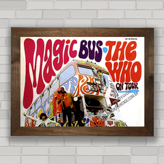QUADRO DECORATIVO THE WHO MAGIC BUS 1967 na internet