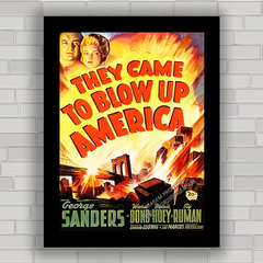 QUADRO FILME THEY CAME TO BLOW UP AMERICA 1943 - comprar online