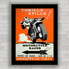 QUADRO THRILLS SPILLS MOTORCYCLE - comprar online