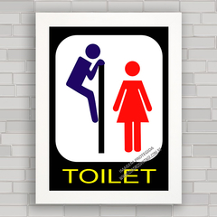 QUADRO DECORATIVO TOILET FUNNY - comprar online