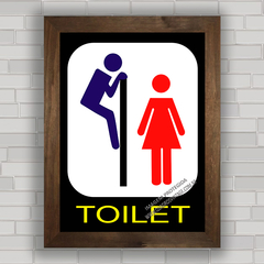 QUADRO DECORATIVO TOILET FUNNY na internet