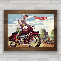 QUADRO DECORATIVO MOTO TRIUMPH 2 na internet