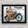 QUADRO DECORATIVO MOTO TRIUMPH BEST