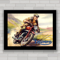 QUADRO DECORATIVO MOTO TRIUMPH RACE - comprar online