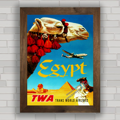 QUADRO DECORATIVO TWA EGITO 2 AVIAÇÃO na internet