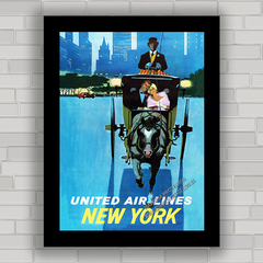 QUADRO DECORATIVO UNITED AIRLINES NEW YORK