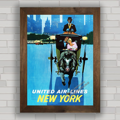 QUADRO DECORATIVO UNITED AIRLINES NEW YORK na internet