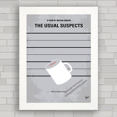 QUADRO MINIMALISTA FILME USUAL SUSPECTS - comprar online