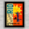 QUADRO DECORATIVO VARIG RIO DE JANEIRO TRAVEL