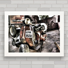 QUADRO DECORATIVO VESPA SÉPIA - comprar online