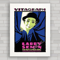 QUADRO DE CINEMA VITAGRAPH LARRY SEMON 1922 - comprar online
