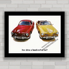 QUADRO DECORATIVO VW KARMANN GHIA 1970 ADS