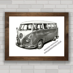 QUADRO DECORATIVO VOLKSWAGEN 2 KOMBI na internet