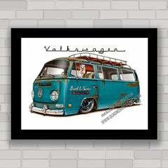 QUADRO DECORATIVO VOLKSWAGEN 45 KOMBI T2