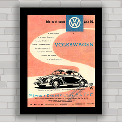 QUADRO DECORATIVO VW FUSCA 1956 ARGENTINA - comprar online