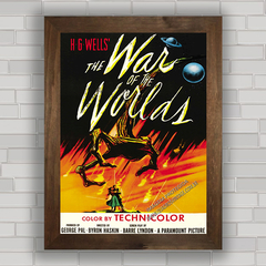 QUADRO FILME WAR OF THE WORLD'S 1953 - H. G. WELLS