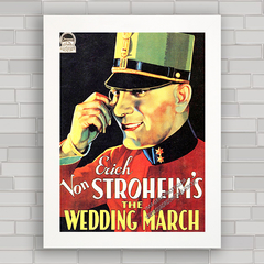 QUADRO FILME ANTIGO WEDDING MARCH 1928 - comprar online
