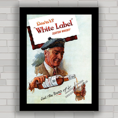 QUADRO VINTAGE WHISKY WHITE LABEL 1949 - comprar online
