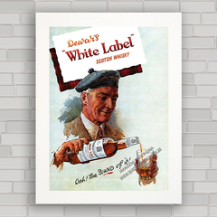 QUADRO VINTAGE WHISKY WHITE LABEL 1949