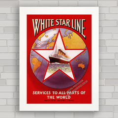 QUADRO NAVEGAÇÃO WHITE STAR LINE 1926 - comprar online