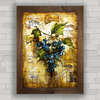 QUADRO DECORATIVO WINE GRAPES