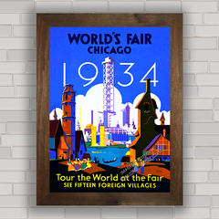 QUADRO DECORATIVO WORLD'S FAIR CHICAGO 1934 na internet