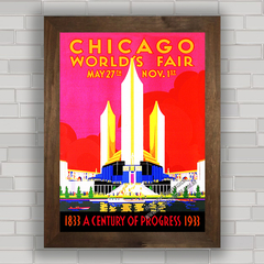 QUADRO DECORATIVO WORLD'S FAIR CHICAGO 1933 na internet