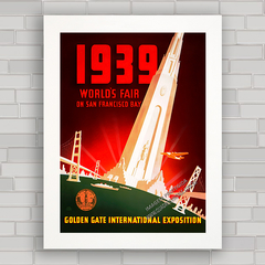 QUADRO VINTAGE WORLD'S FAIR CHICAGO 1939 - comprar online