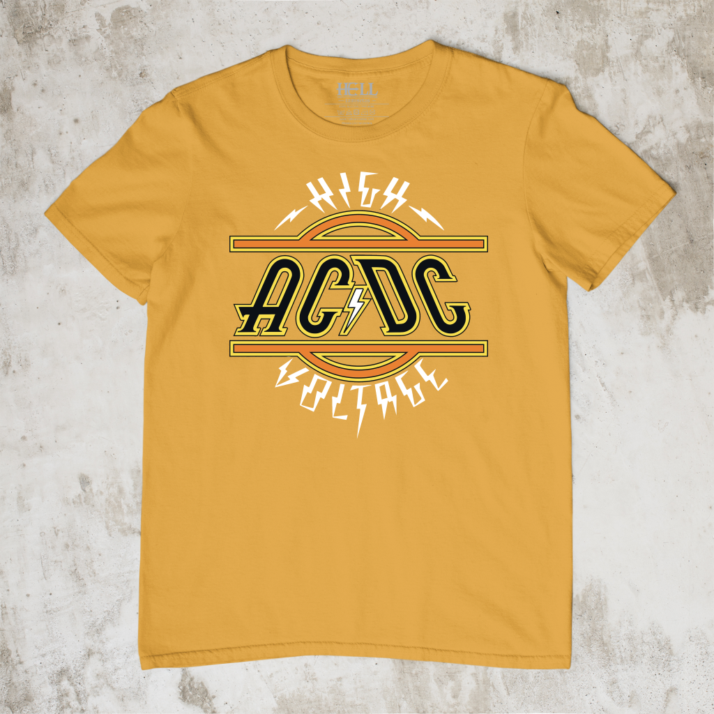 Camiseta AC DC High Voltage 100 Algodao Premium