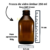 1 Frasco Vidro Âmbar Marrom 250ml Com Tampa E Batoque na internet