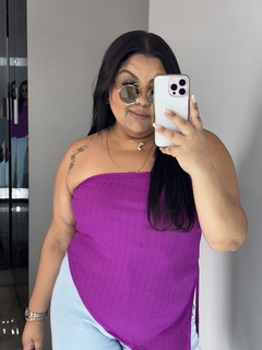 Blusa assimetrica Agnes - Jacqueromodas Plus Size - As Melhores Peças no Plus Size