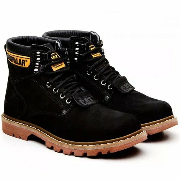 BOTA EM COURO CAT 01 CAMUFLADA