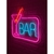Bar Letreiro Neon Painel Acrilico 70x50cm