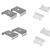 Perfil de Led Movelaria Embutir Alumínio 2M 23,6x7mm - comprar online